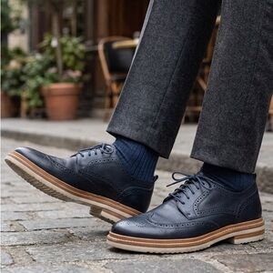 Classic Black Leather Men's Shoes